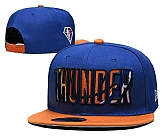 Oklahoma City Thunder Team Logo Adjustable Hat YD (1),baseball caps,new era cap wholesale,wholesale hats
